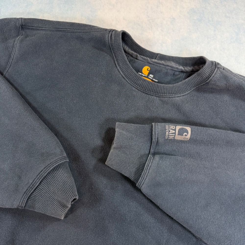 Carhartt Sweatshirt Mens 4XL Navy Blue Excellent Rain Defender Original Fit